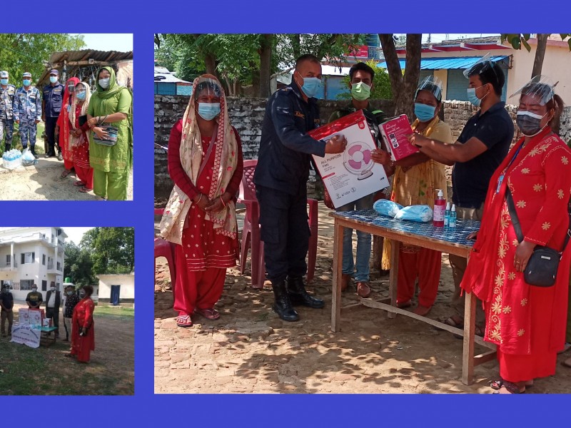 पुनर्वासमा कोभिडबाट सङ्क्रमित बिरामीहरू र अग्रपङ्क्तिमा खटिएका सुरक्षा निकायलाई सहयोग